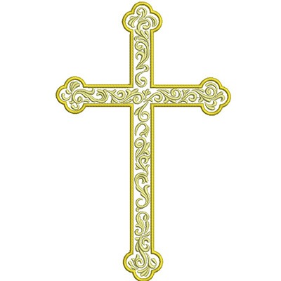 Matriz de matriz Matriz De Bordado Cruz Adornada 28 Cm Vazada